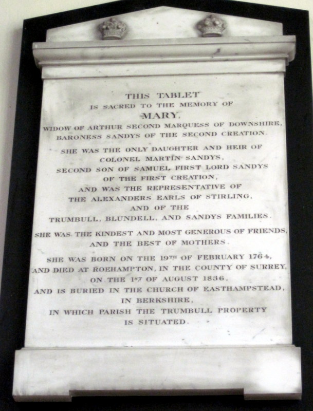 Marchioness of Downshire memorial