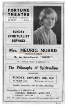 Poster for a Meurig Morris performance in January 1931.
