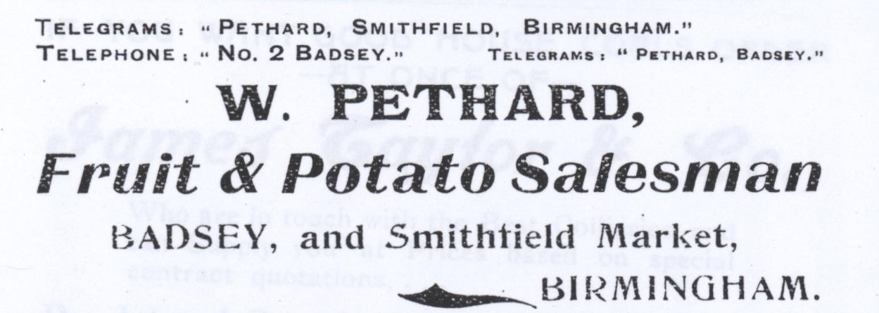 William Pethard advert