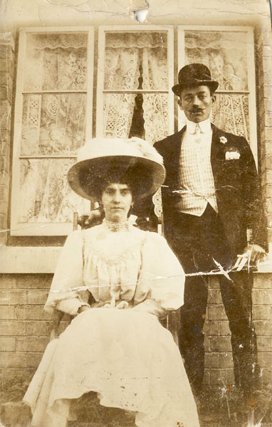 Stephen Styles (Lot 45) after his wedding in 1910.