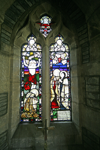 43. Early English style lancet windows in east wall of chancel.