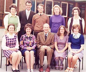 Badsey First School Staff (c 1975)
