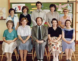 Badsey First School Staff (c 1988)