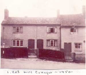 1, 2 and 3 Mill Cottages, 1950
