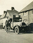 Delivering bread in the 1930s.