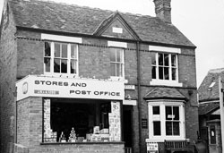 The post office in 1968 with the Midland Bank next door.