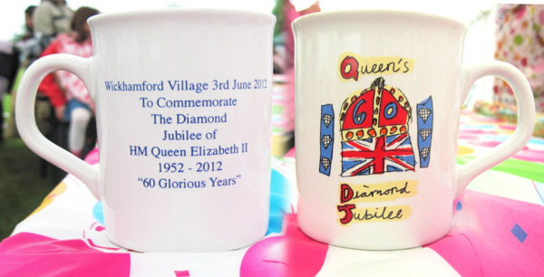 Diamond jubilee mugs