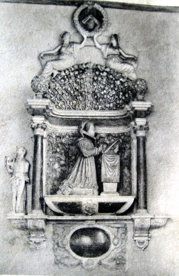 Monument at the tomb of Cicely Sandys in Woodham Ferrers