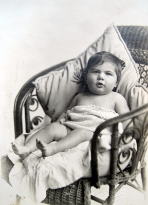 Charles William (Bill) Walters, son of Bill and Elsie as a baby