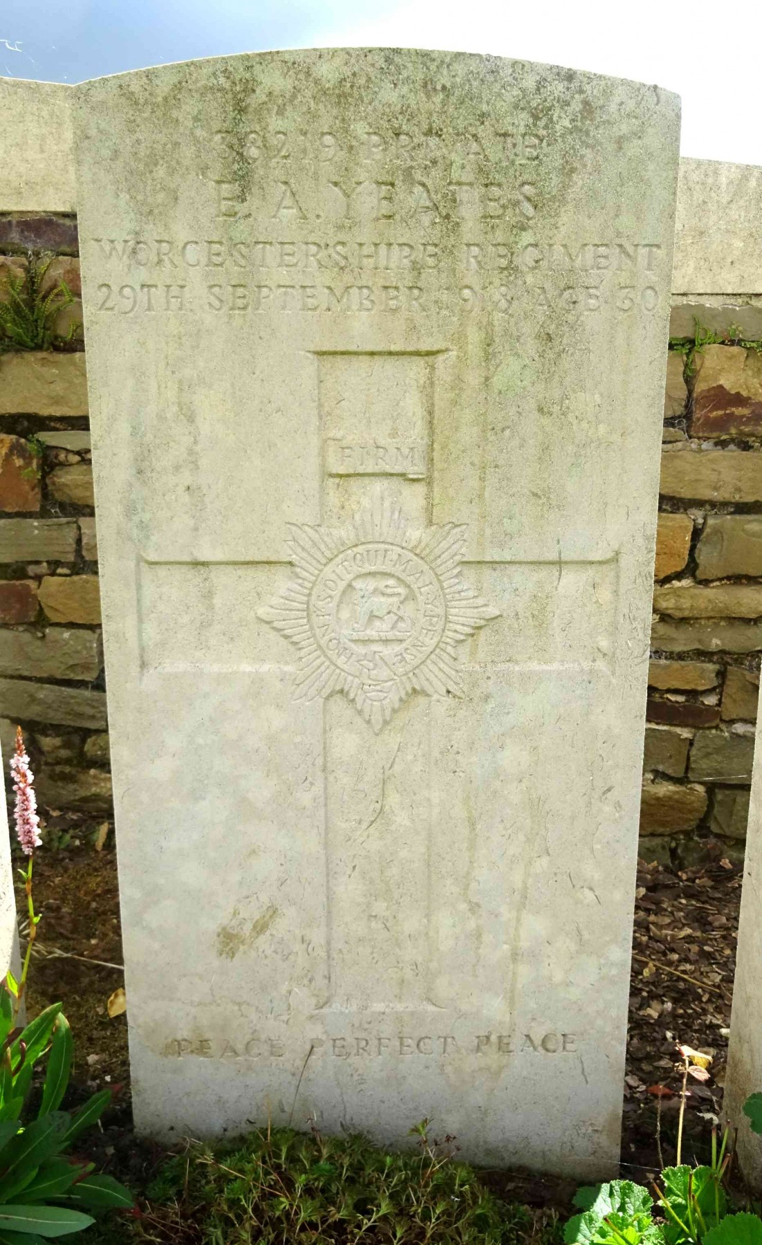 Grave of Ernest Yeates