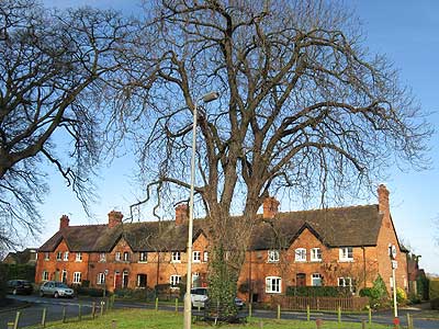 Victoria Terrace, Bretforton, built in 1898, home to four of Eliza Stanley's children in the early 20th century: Alice Hall, George Stanley, Hannah Archer, Ann Carter.