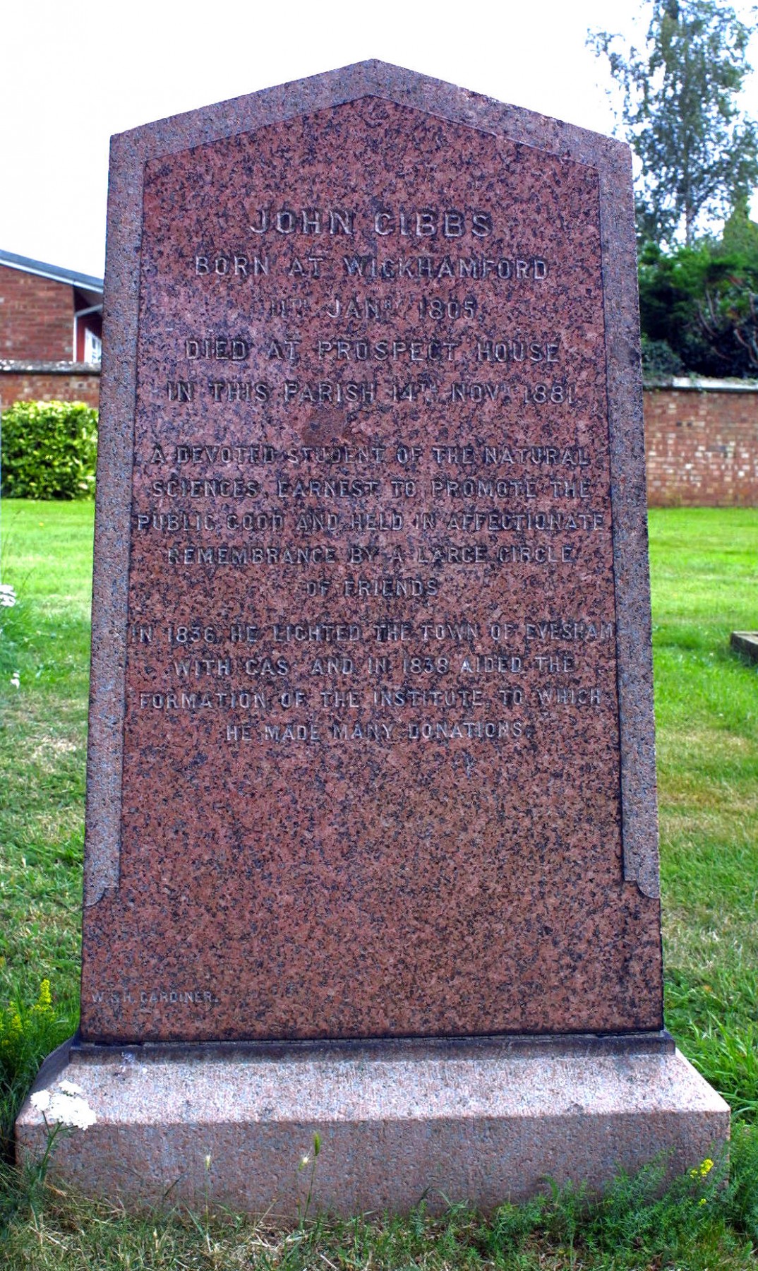 John Gibbs' grave