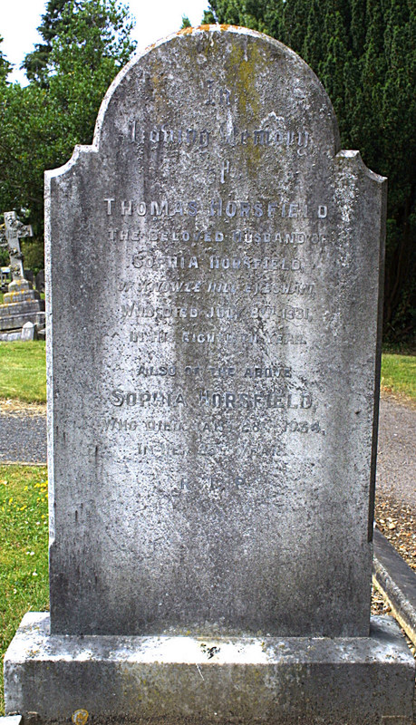 Horsfield grave