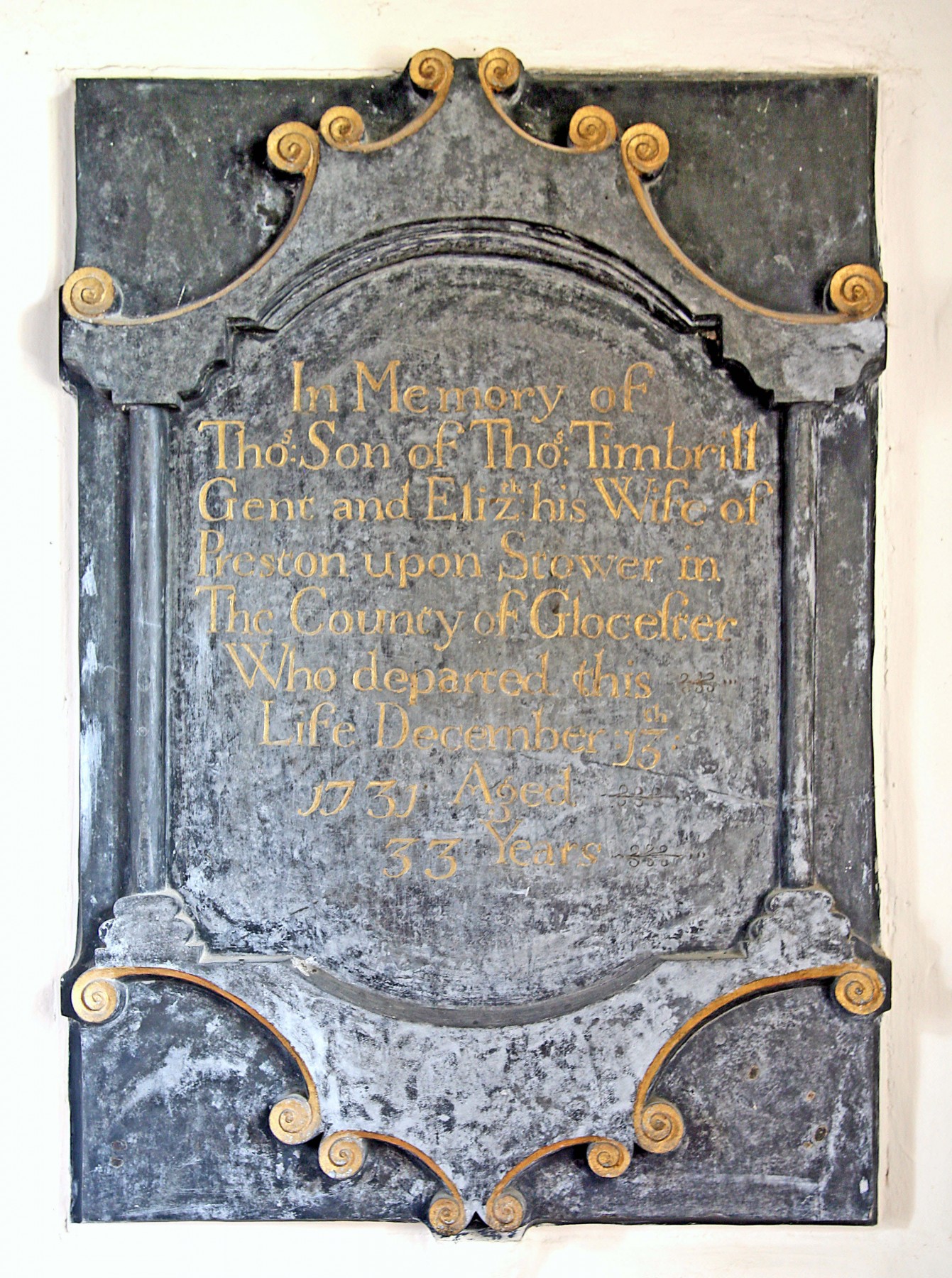 Thomas Timbrill memorial