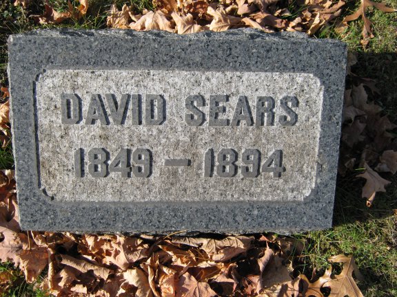 David Sears grave