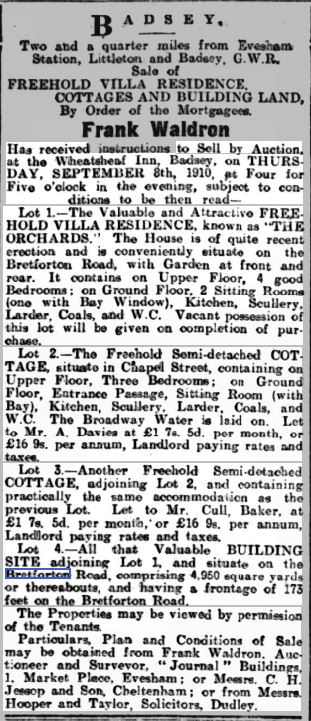 1910 auction