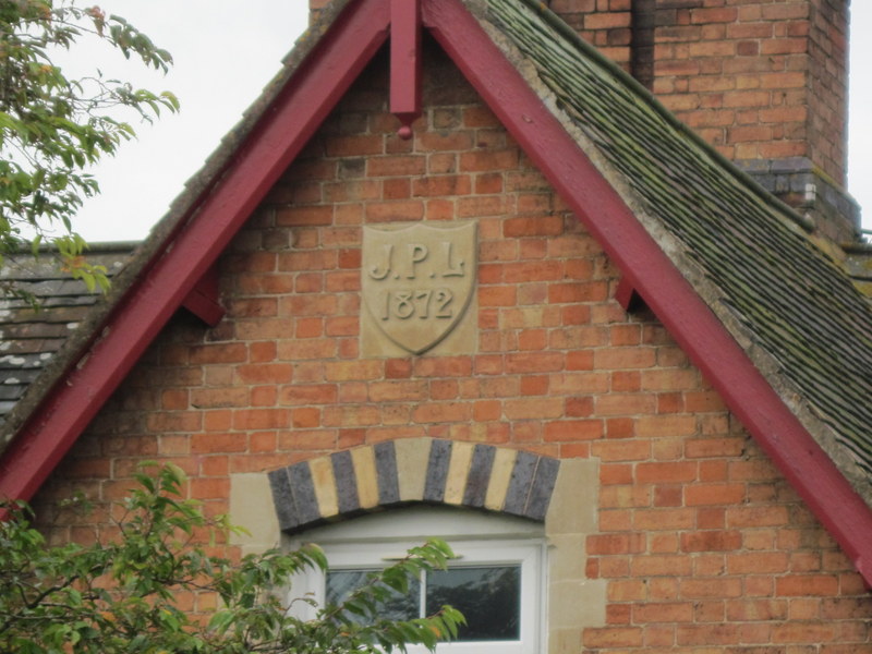 Plaque on the side of 6 Longdon Hill indicating that the property was built by J. P. Lord (this property was not part of the Auction).