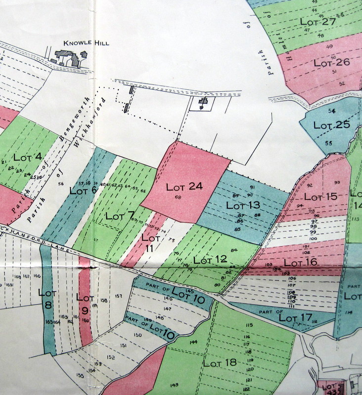 Map 4 – Detail of Lots in the North-Western part of the village.