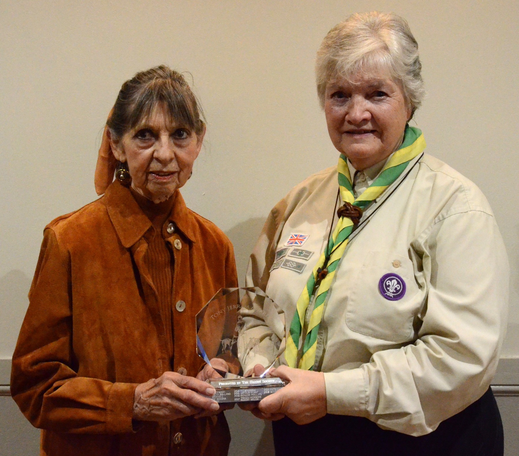 Anne Poulter receives Tony Jerram Award