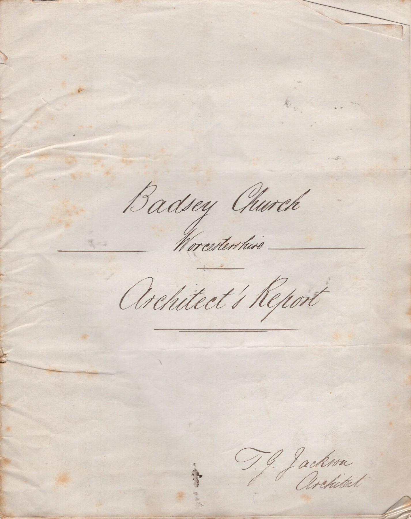 Church restoration 1885