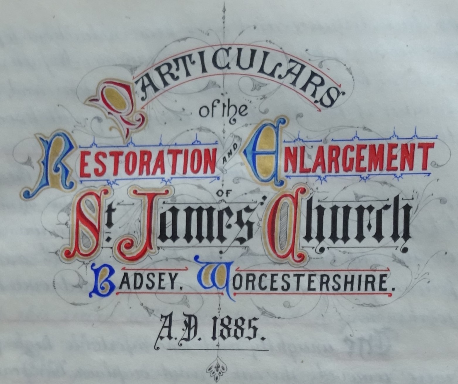Church restoration 1885