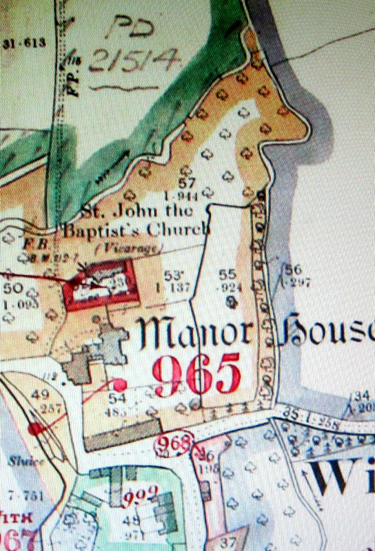 Church on map