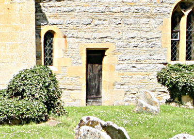 7. The sealed south door into the chancel.  Rev. Hunt sealed it in the mid-19th century, as men coming in this way would throw their hats and coats onto the Altar!