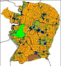 Map with land use data loaded