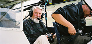 Richard Phillips in light aircraft