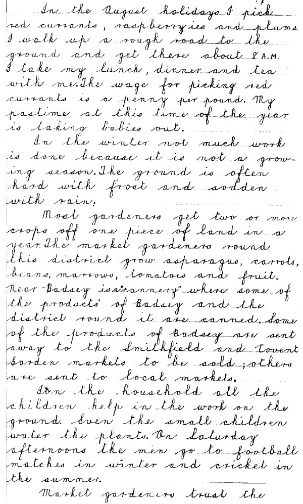 Letter written by Joyce Franklin in 1933 