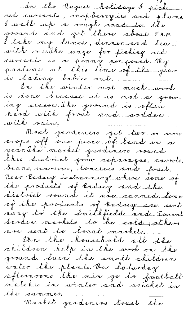 Letter written by Violet Southern in 1933 