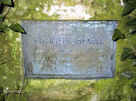 Bonner Shekell's gravestone 2001