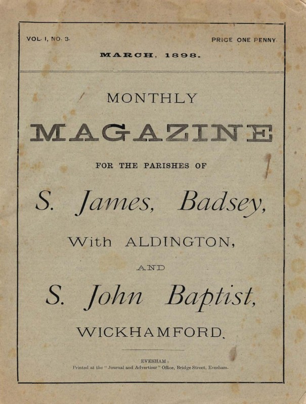 Parish Magazine, March 1898