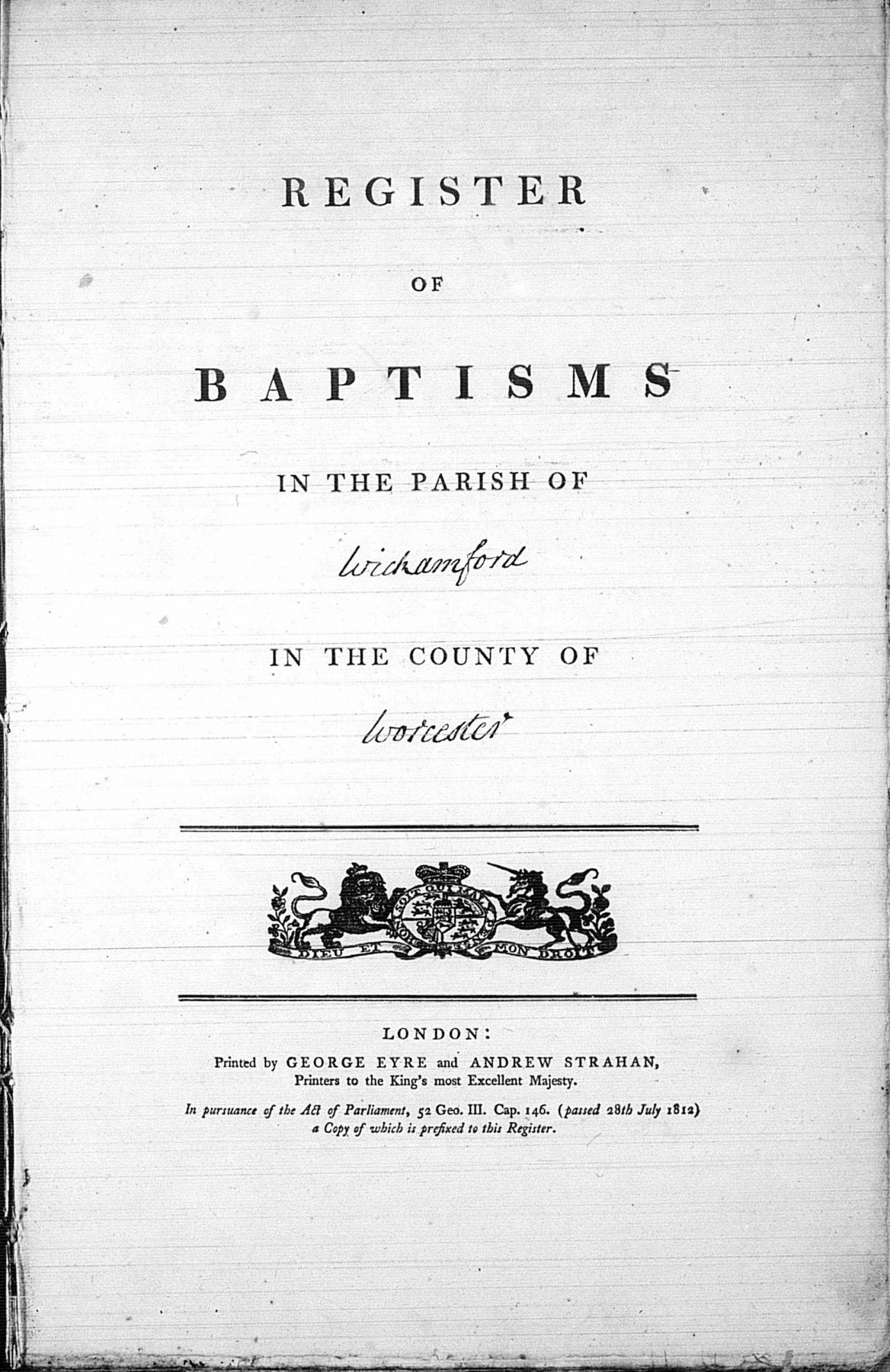 Wickhamford Baptisms
