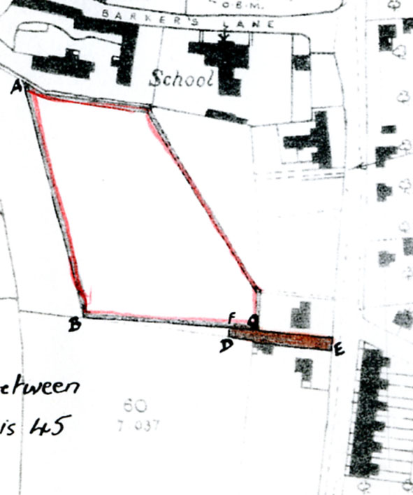 Map of site