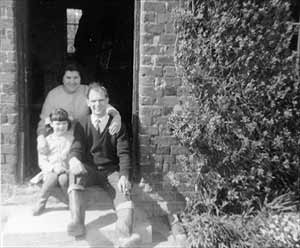 Dennis and Emmeline Hughes with daughter Angela, c 1965.