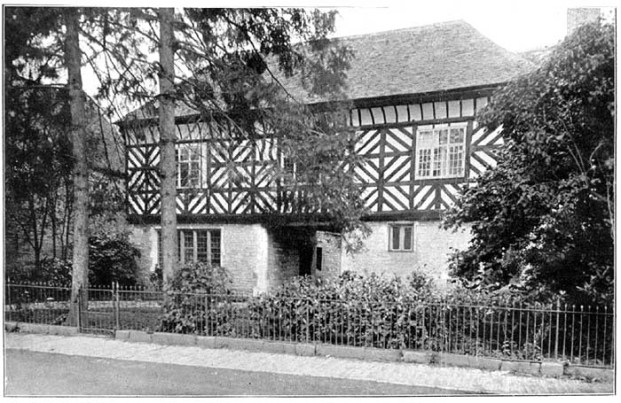 Badsey Manor House about 1911 after Wingfield had restored it to an Elizabethan house.