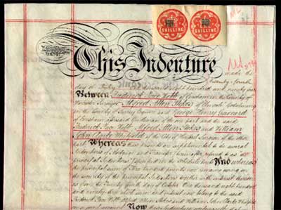 Transfer by supplemental Indenture of Mortgage for £300 and interest on freehold cottages and gardens at Badsey in the County of Worcester