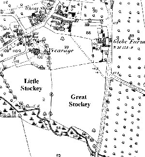 Map showing the Stockey