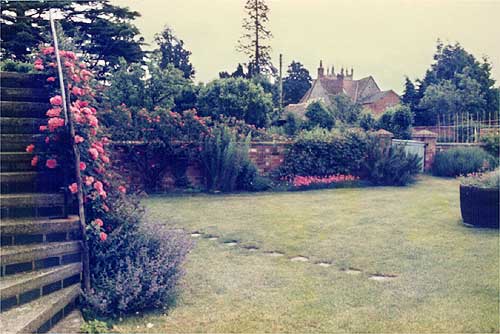 View from the Sladden Barn steps towards Seward House grounds