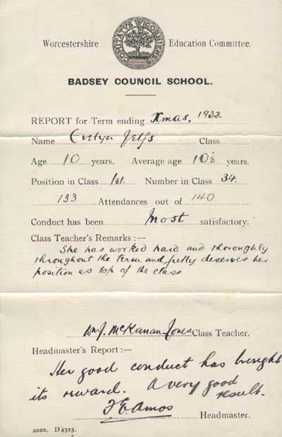 1932 school report