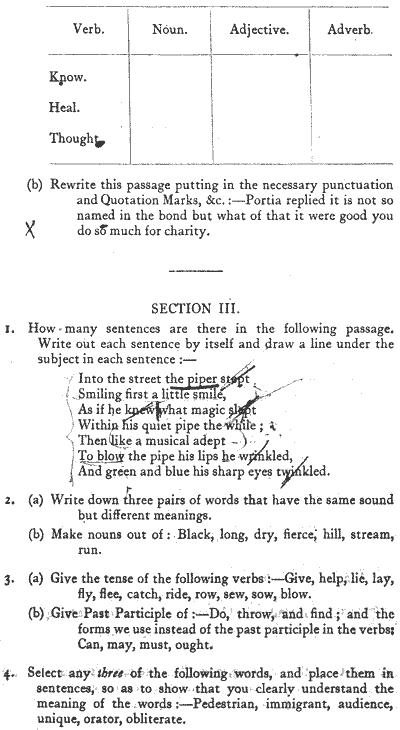 Examination paper (English)