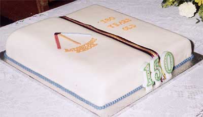 The 150th birthday cake.
