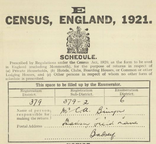 1921 census