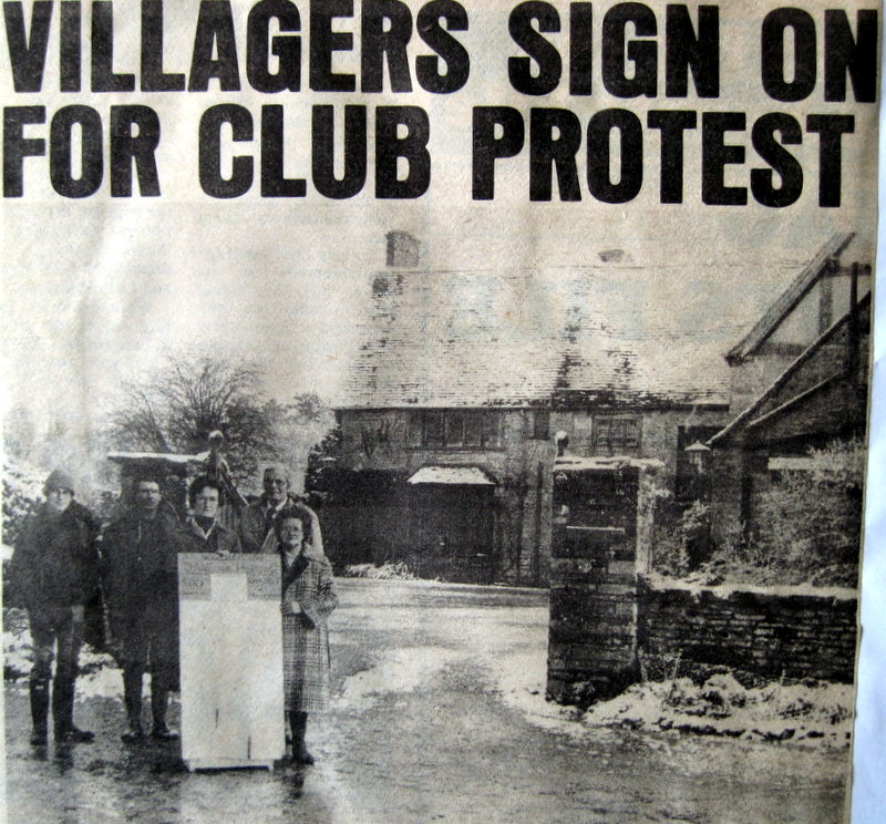 Wickhamford protest 1981