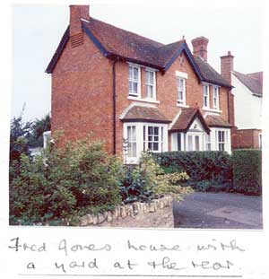 Fred Jones house with yard at the rear