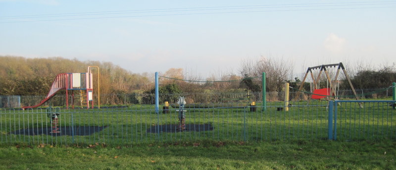 The adventure playground in the recreation ground – (photographed in January 2015).