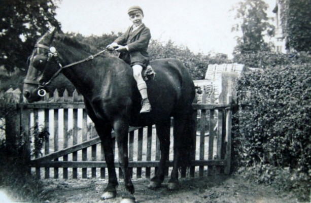 Charles William (Bill) Walters, son of Bill and Elsie, in around 1930, in the garden of 8 Manor Road.