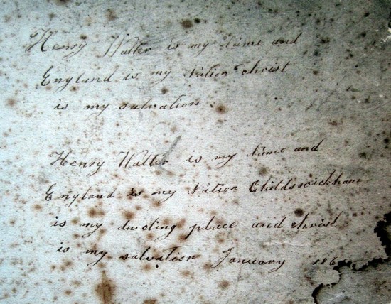 Henry Walters’ Bible inscription