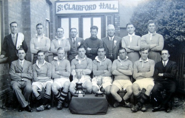 A young Jack Haines (front row, second on left) with the Charlton Kings team.